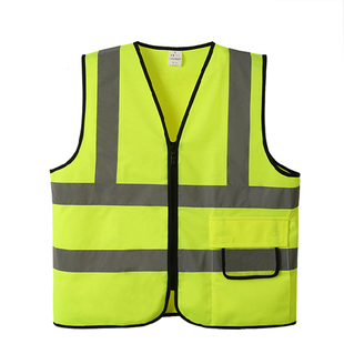 交通环卫施工反光马甲安全背心带口袋