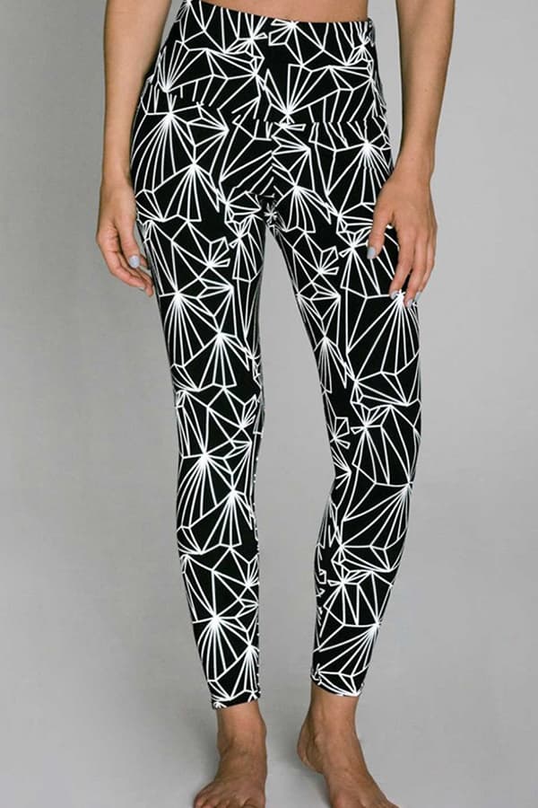 反光瑜伽运动裤