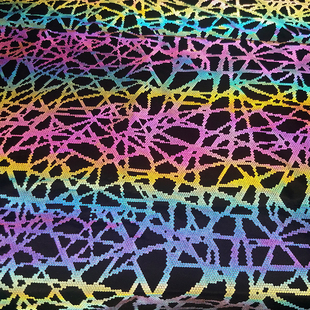 炫彩印花圆点反光面料20号图