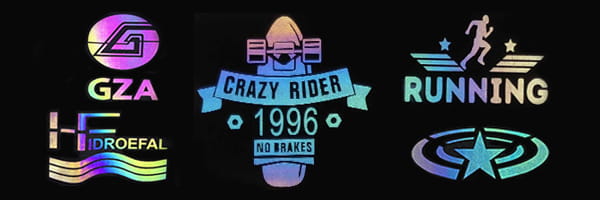 炫彩反光热贴logo