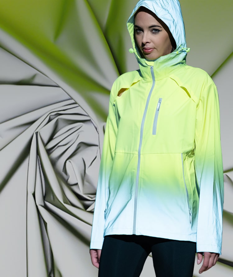 羽绒服夹克反光面料